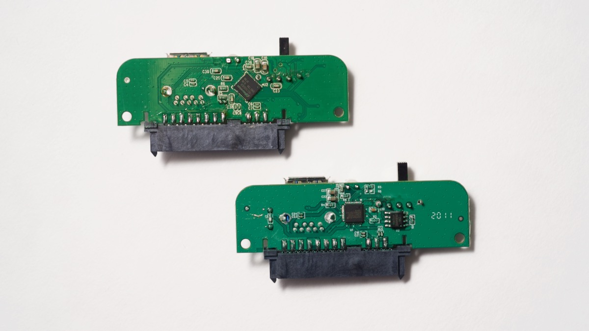 Inateck USB 3.0 SSD SATA adapter circuit boards - UASP