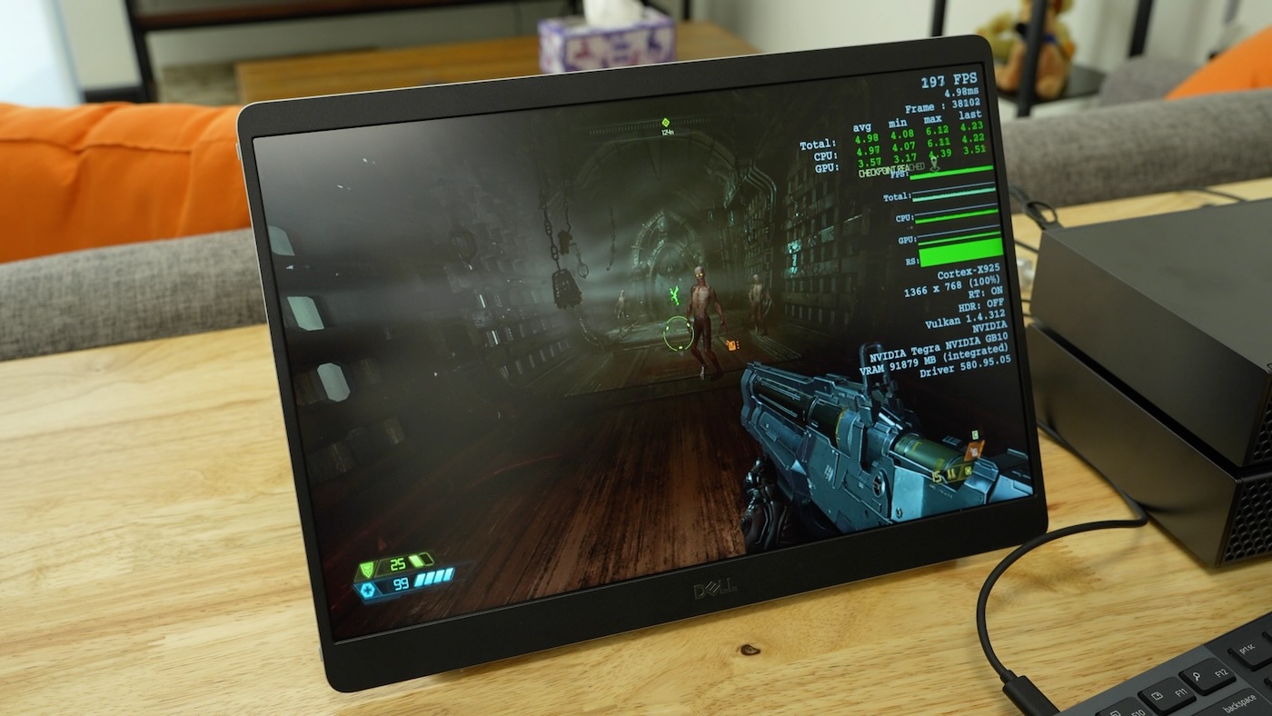 Doom Eternal 200 fps Dell Pro Max GB10