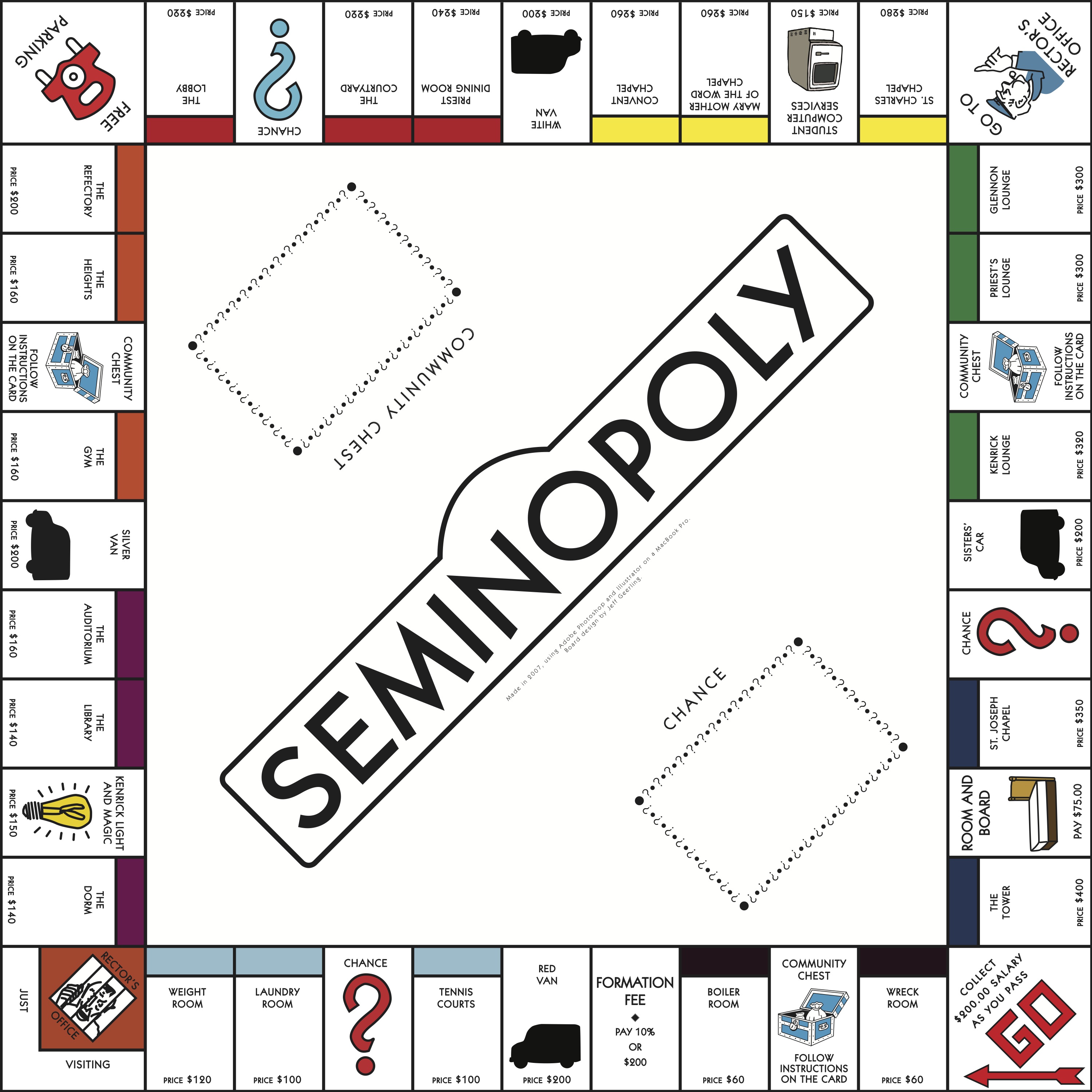 Monopoly Game Board Design (Illustrator/Vector Artwork) Jeff Geerling