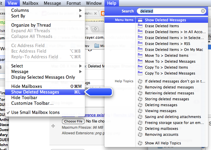 emails disappear on os x mail after read