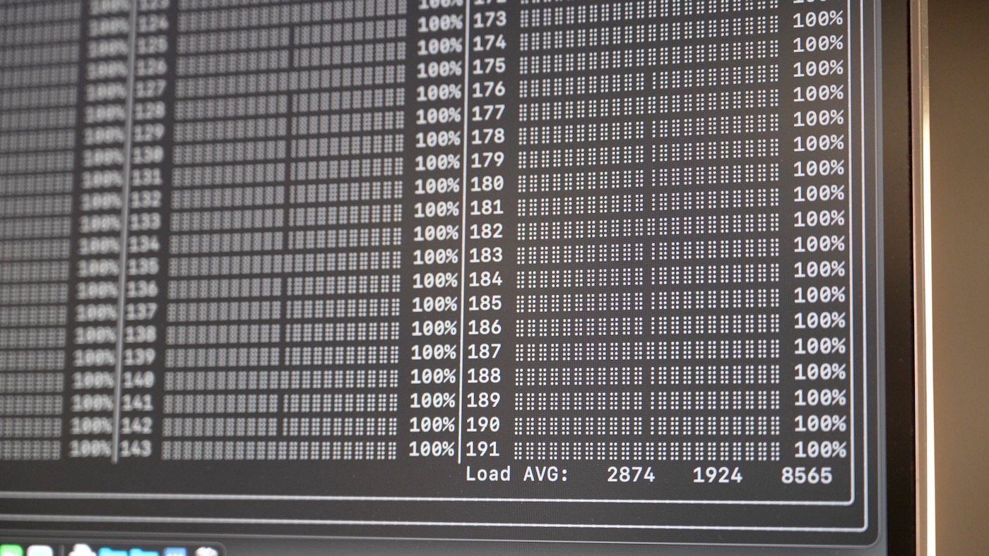 AmpereOne btop 192 cores