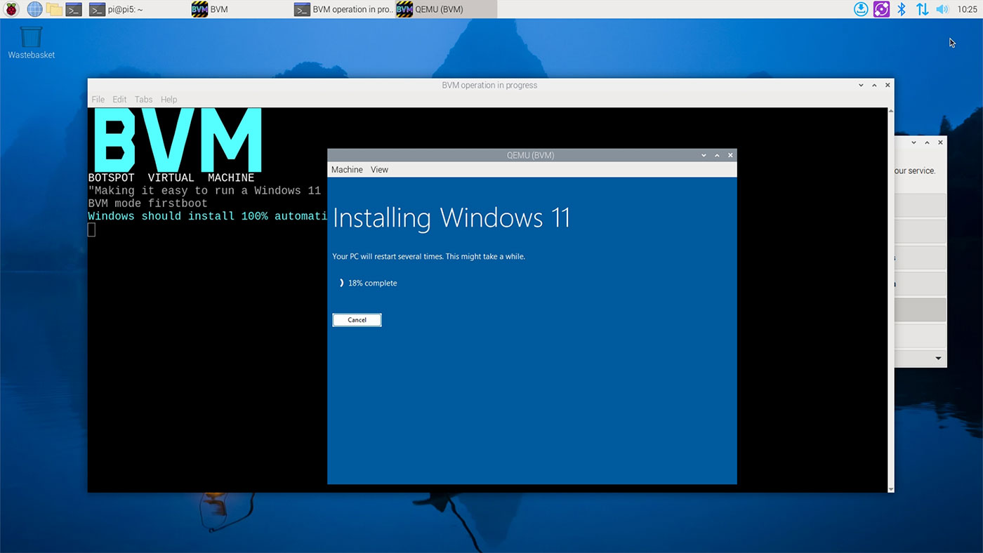 BVM installing Windows 11 on a Raspberry Pi