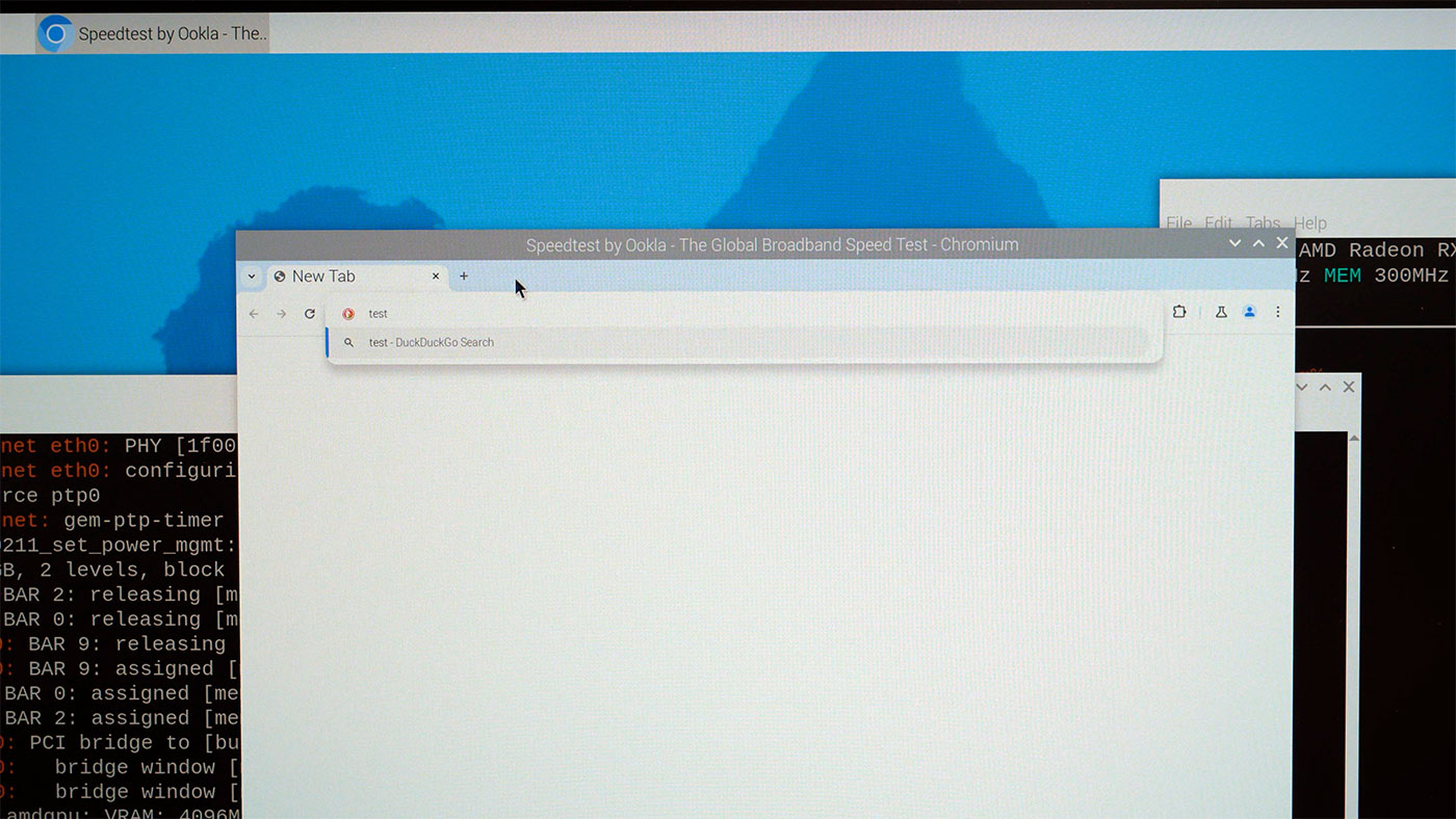 Chromium UI freeze with external AMD GPU