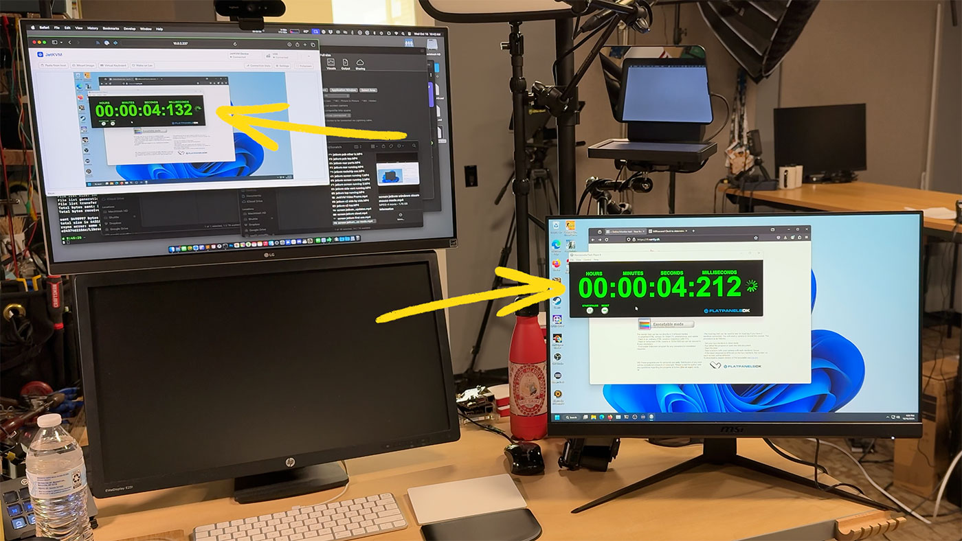 JetKVM latency test - 80ms