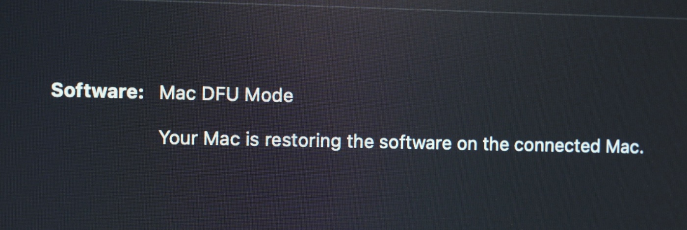 DFU mode restore M4 Mac mini