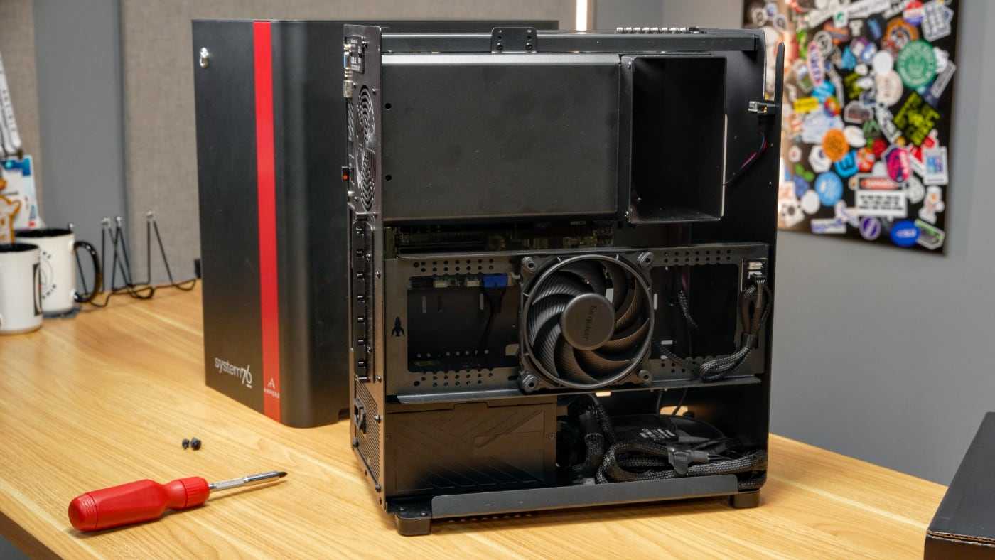 System76 Thelio Astra - Open Inside Cooling Zones